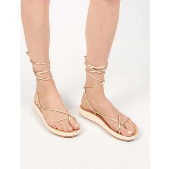 Ancient Greek Sandals | Shoes | Ancient Greek Diakopes Comfort Ankle Tie Sandals | Poshmark